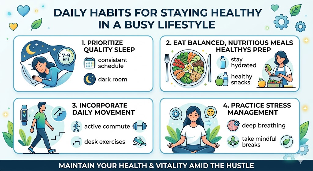 Daily Habits for Staying Healthy in a Busy Lifestyle