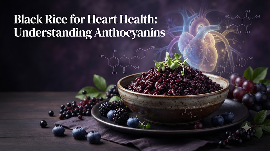 🖤 Black Rice for Heart Health: Understanding Anthocyanins